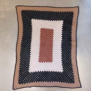 Handmade Crocheted Granny Afghan/Lap Blanket/Crib Blanket NEW